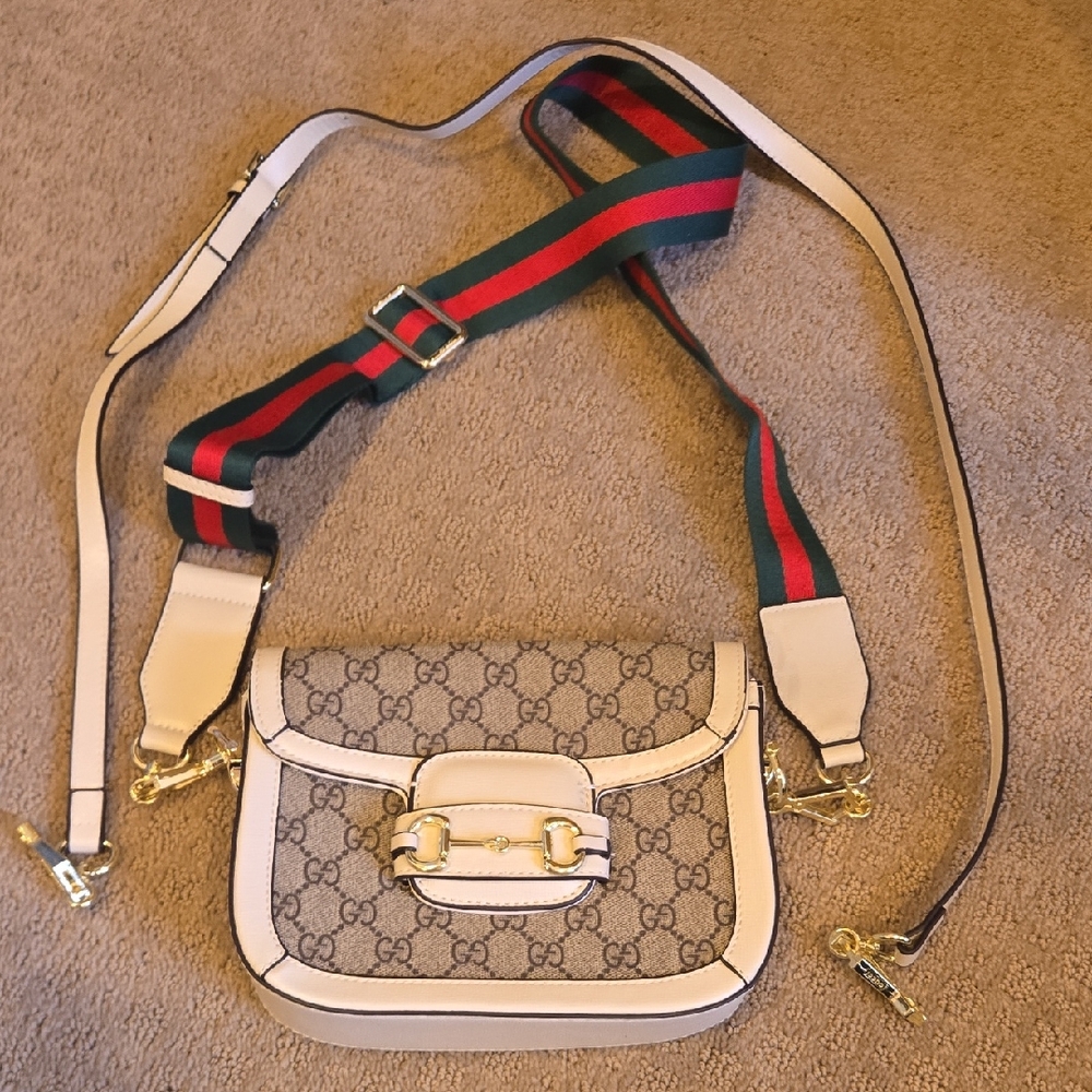 Horse Bit Monogram Crossbody